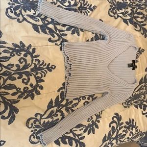 Grey Forever 21 Long sleeve top